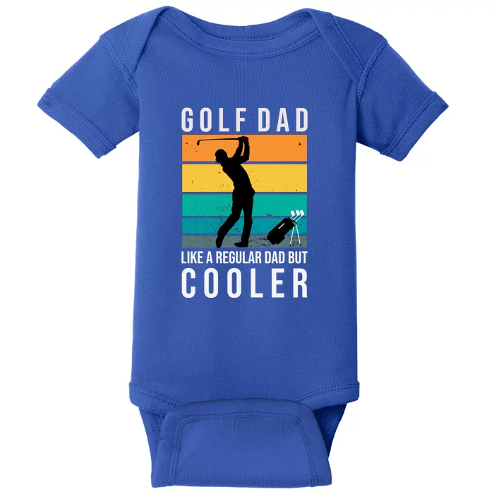 Vintage Golf Dad Funny Golf Clubs Gift For Dad Father's Day Baby Bodysuit