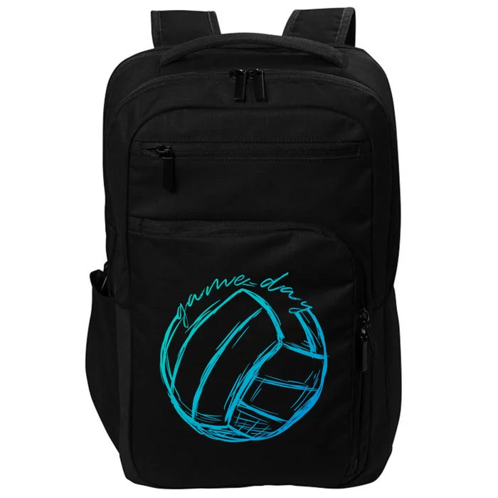 Volleyball Game Day Gift Funny Gift For Volleyball Lovers Gift Impact Tech Backpack