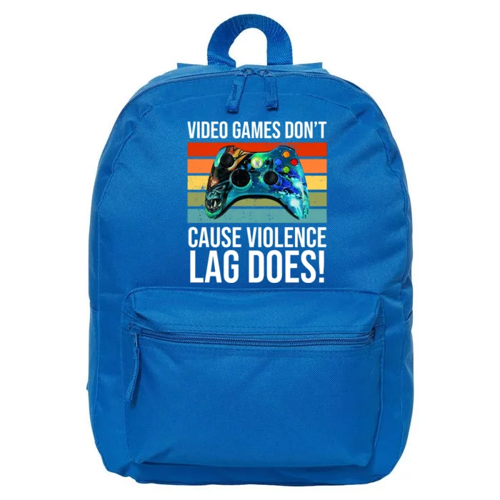 Video Games Don't Cause Violence Lag Does 16 in Basic Backpack