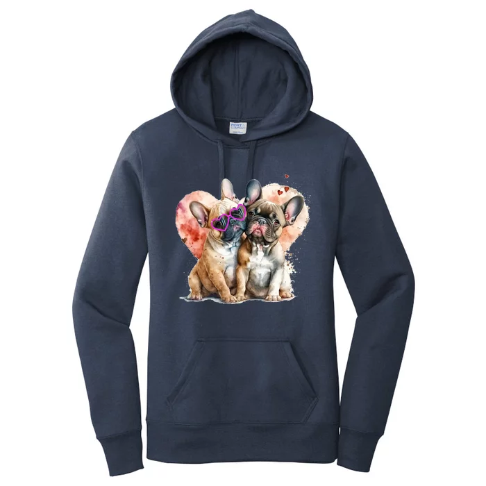 Valentines Gift Day Gift And Funny French Bulldog Gift Women's Pullover Hoodie