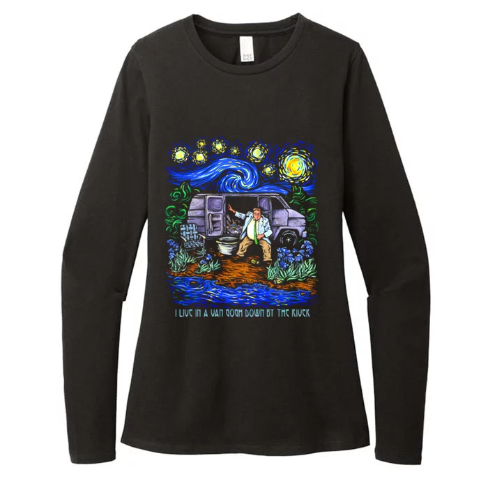 Van Gogh Down By The River Womens CVC Long Sleeve Shirt