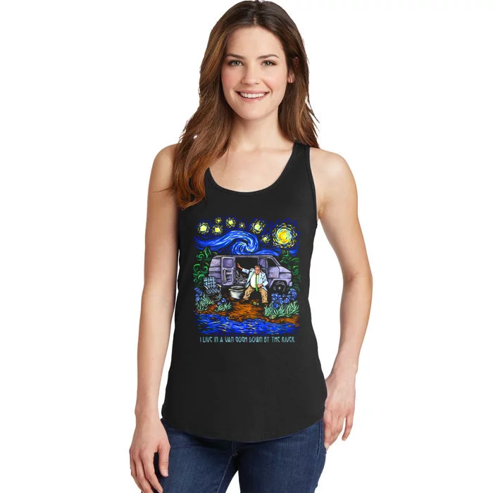 Van Gogh Down By The River Ladies Essential Tank