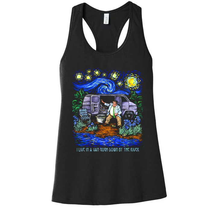 Van Gogh Down By The River Women's Racerback Tank