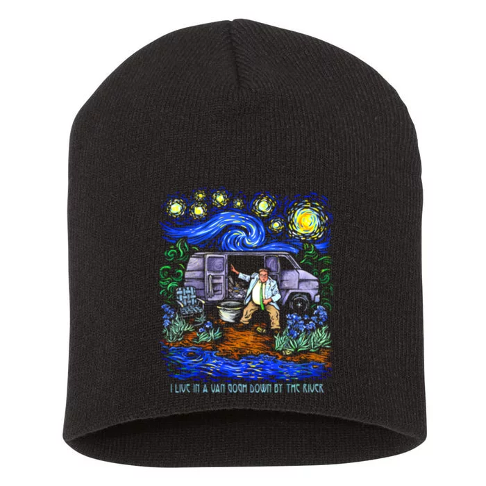 Van Gogh Down By The River Short Acrylic Beanie