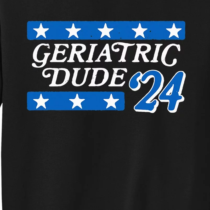 Vote Geriatric Dude 2024! Funny Election Campaign Retro Sweatshirt