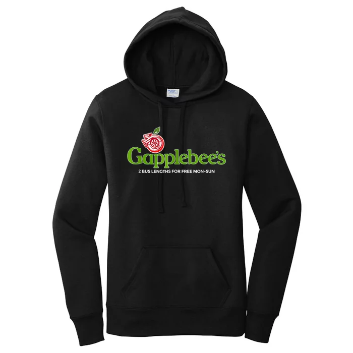 Vintage Gapplebees Drag Racing Tees Funny Car Guy Women's Pullover Hoodie