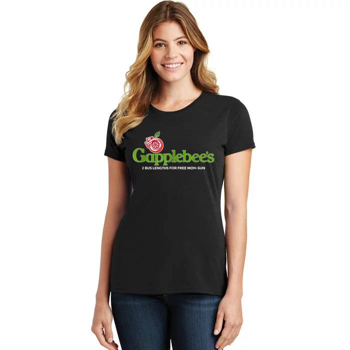 Vintage Gapplebees Drag Racing Tees Funny Car Guy Women's T-Shirt