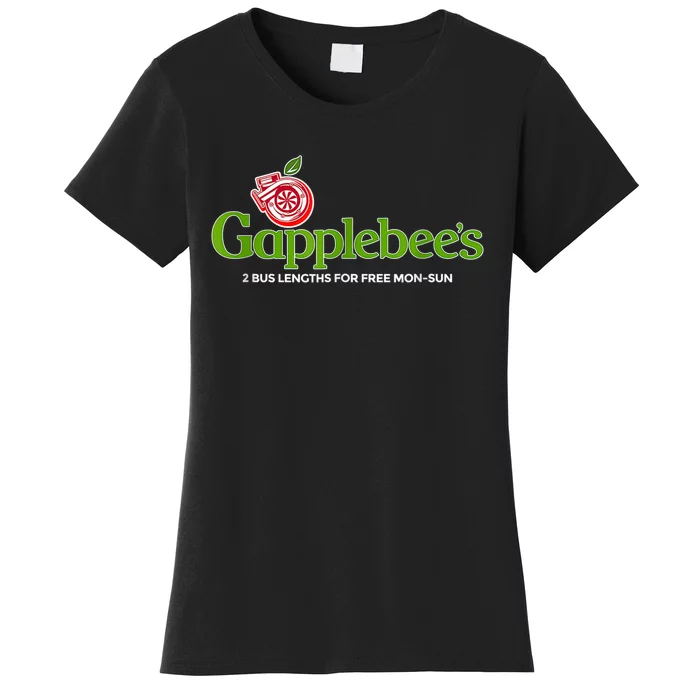 Vintage Gapplebees Drag Racing Tees Funny Car Guy Women's T-Shirt