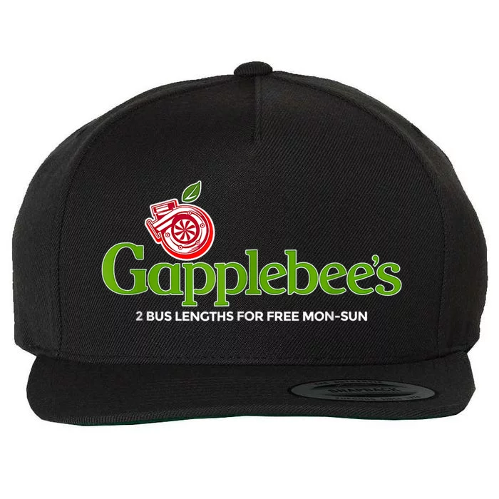 Vintage Gapplebees Drag Racing Tees Funny Car Guy Wool Snapback Cap