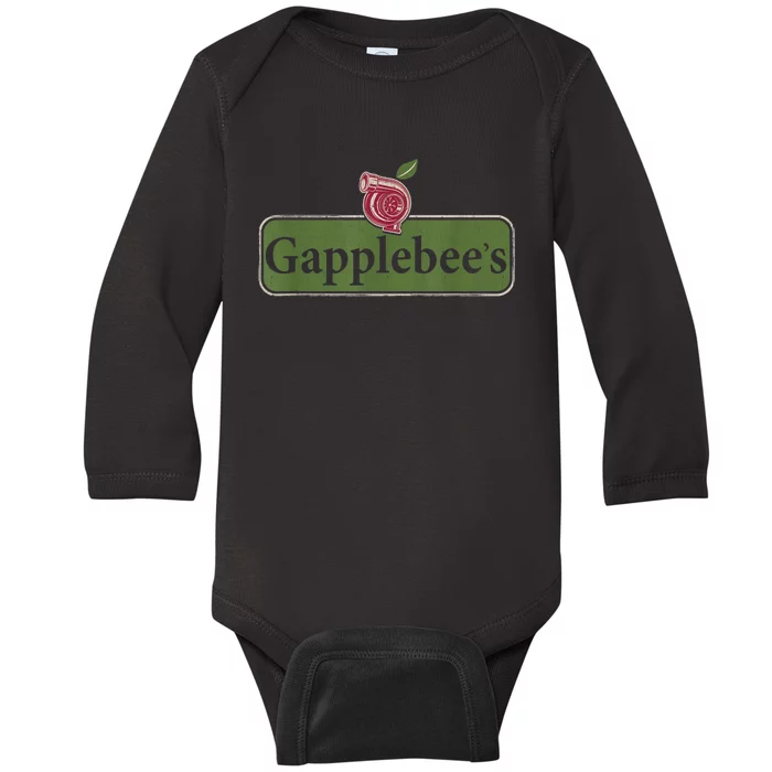 Vintage Gapplebees Drag Racing Tees Funny Car Guy Baby Long Sleeve Bodysuit