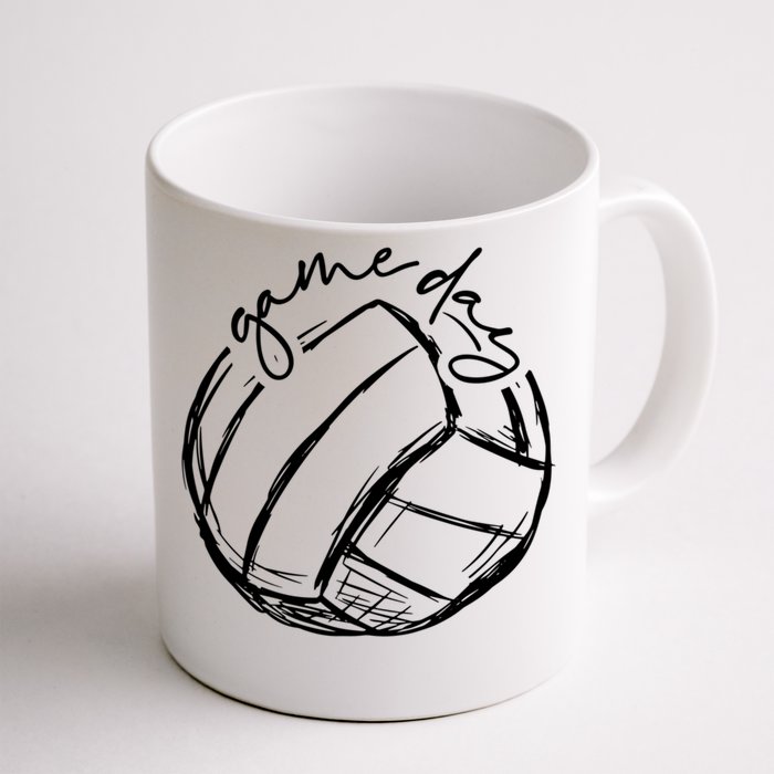 Volleyball Game Day Funny Gift For Volleyball Lovers Gift Front & Back Coffee Mug