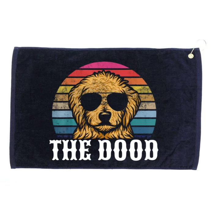 Vintage Golden Doodle The Dood Gift Dad Mom Cool Gift Grommeted Golf Towel