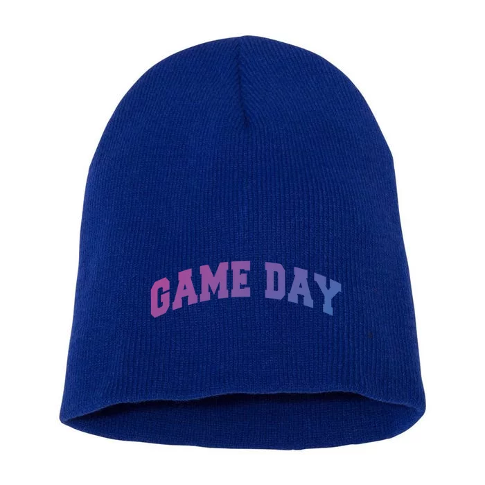 Varsity Game Day Great Gift Short Acrylic Beanie