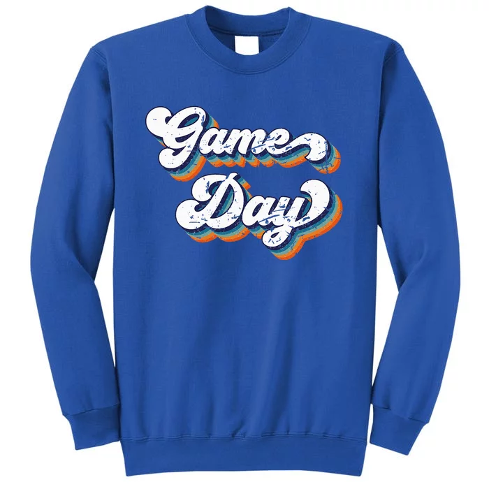 Vintage Game Day Funny Game Day Tall Sweatshirt