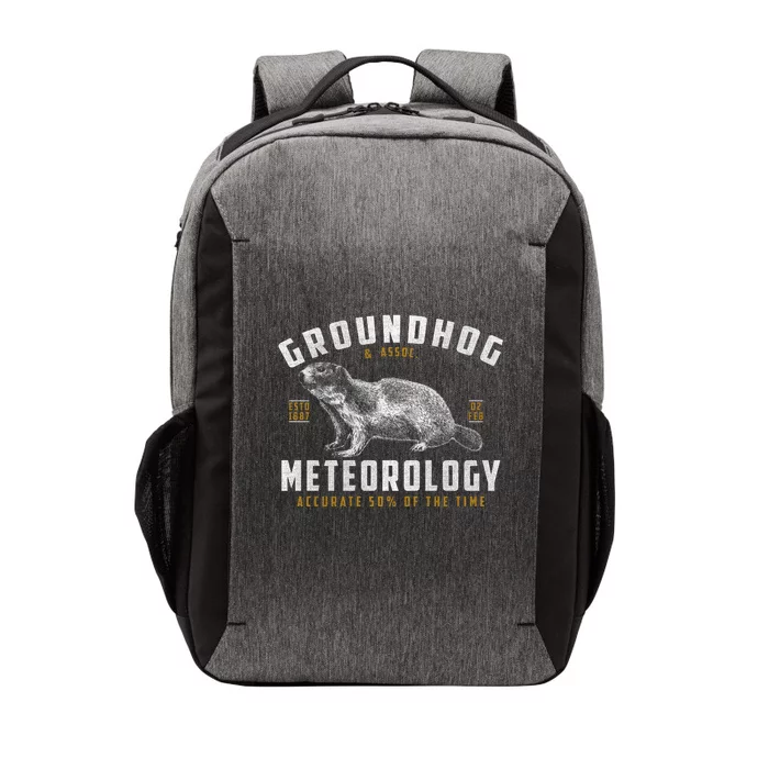 Vintage Groundhog's Day Meterology ESTD 1887 Vector Backpack