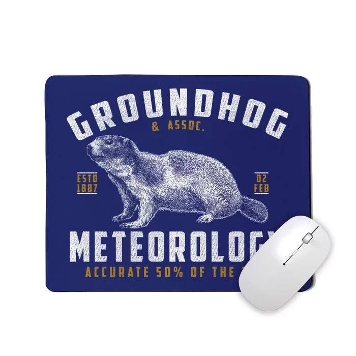 Vintage Groundhog's Day Meterology ESTD 1887 Mousepad