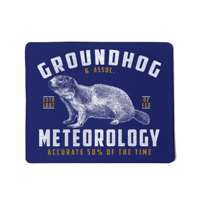 Vintage Groundhog's Day Meterology ESTD 1887 Mousepad