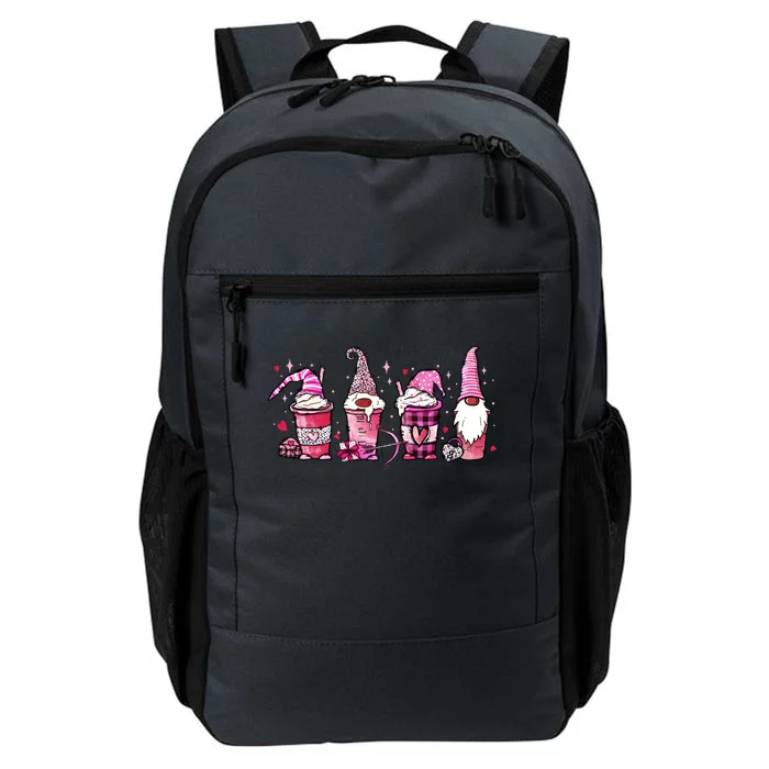 Valentine Gnomes Drink Coffee Latte Valentine Daily Commute Backpack