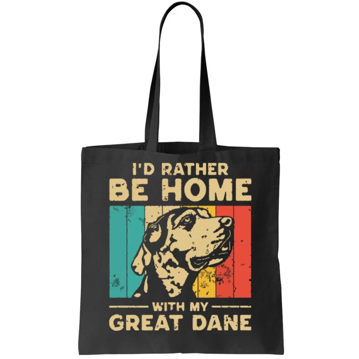 Vintage Great Dane Dad Dog Lovers Tote Bag