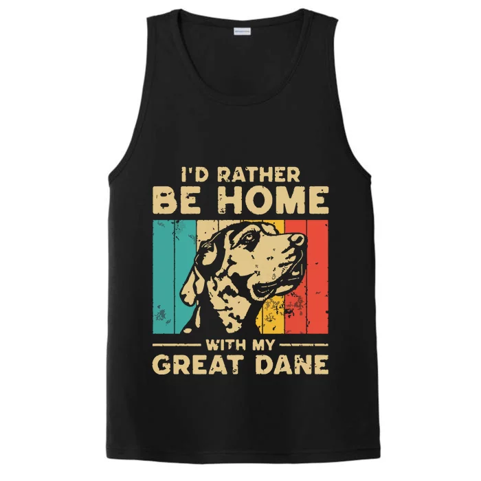 Vintage Great Dane Dad Dog Lovers Performance Tank