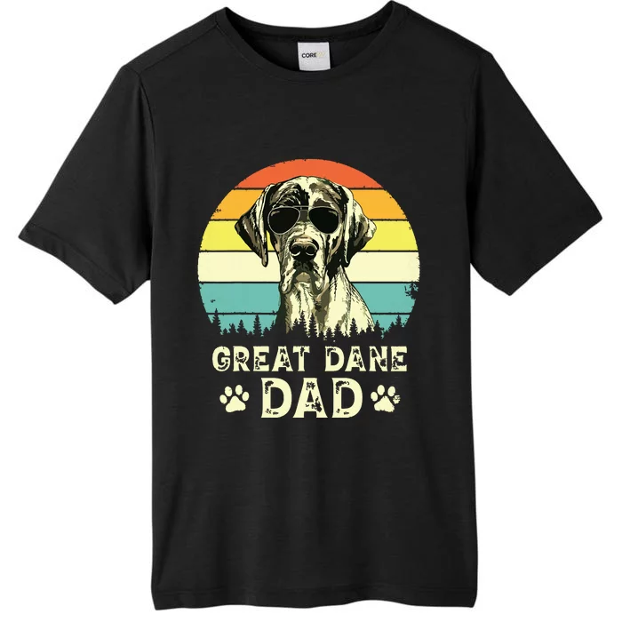 Vintage Great Dane Dad Dog Lovers Fathers Day Tee ChromaSoft Performance T-Shirt