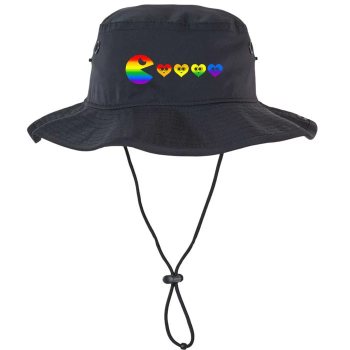 Video Game Eating Heart Lgbtq Ally Pride Gay Gaming Gamer Legacy Cool Fit Booney Bucket Hat