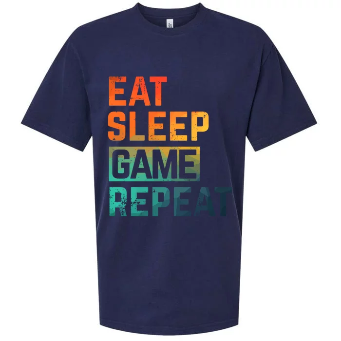 Video Games Eat Sleep Repeat Watercolor Great Gift Sueded Cloud Jersey T-Shirt