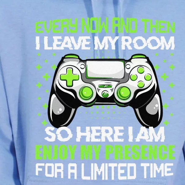 Video Games Every Now And Then I Leave My Room Unisex Surf Hoodie