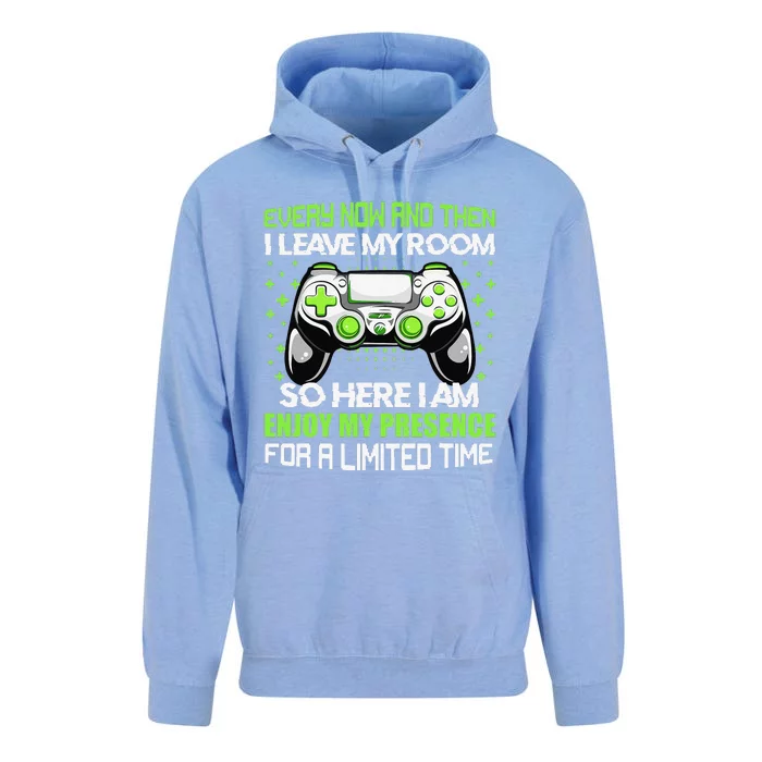 Video Games Every Now And Then I Leave My Room Unisex Surf Hoodie