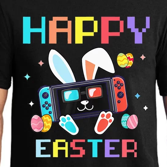 Video Game Easter Bunny Egg Gaming Funny Easter Gamer Pajama Set