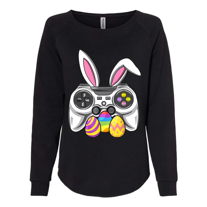 Video Games Easter Day Bunny Egg Funny Gamer Boy Girl Womens California Wash Sweatshirt