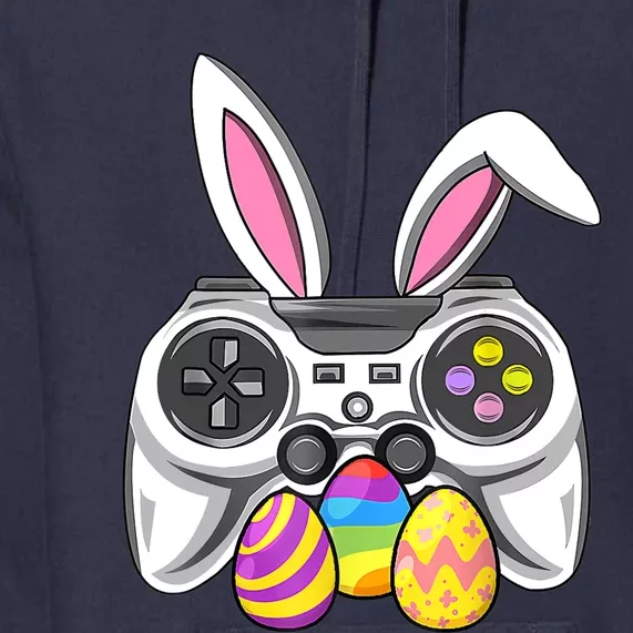 Video Games Easter Day Bunny Egg Funny Gamer Boy Girl Premium Hoodie