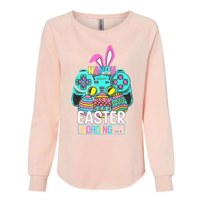 Video Game Easter Bunny Gaming Controller Gamer Womens California Wash Sweatshirt