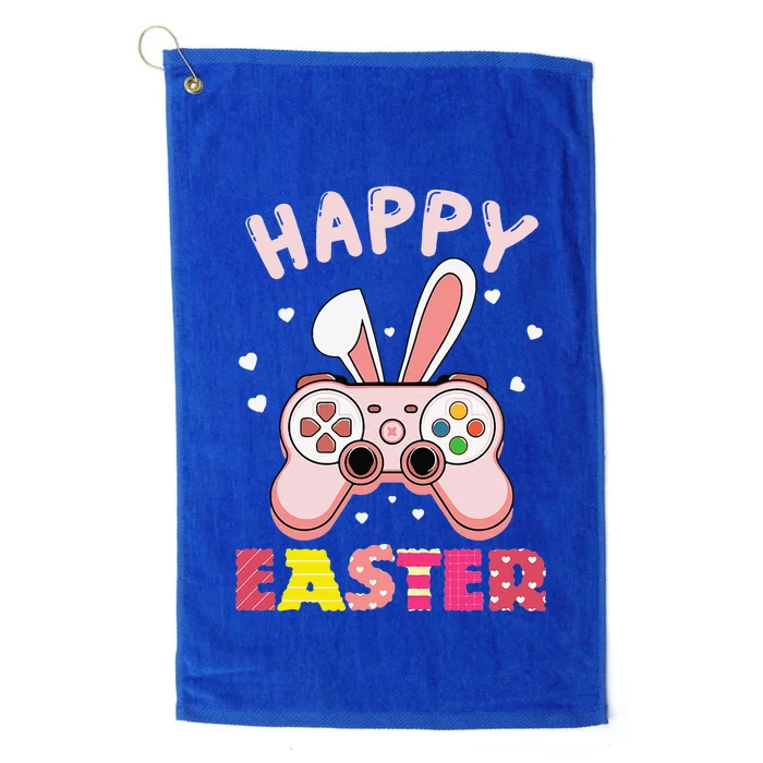 Video Game Easter Bunny Gaming Controller Gamer Platinum Collection Golf Towel