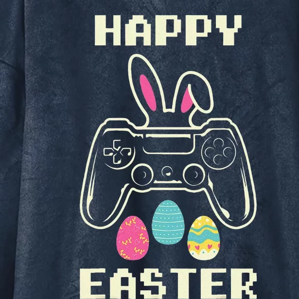 Video Game Easter Bunny Gaming Gamer Hooded Wearable Blanket