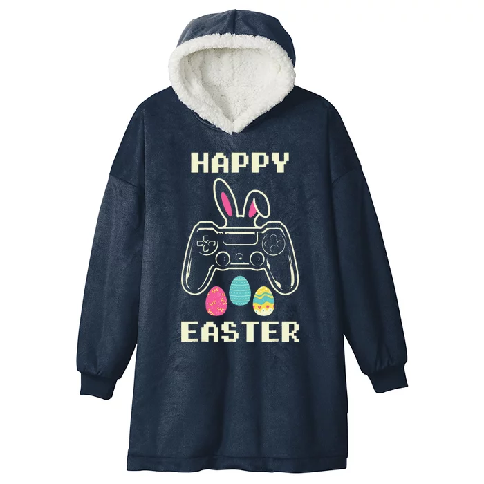 Video Game Easter Bunny Gaming Gamer Hooded Wearable Blanket