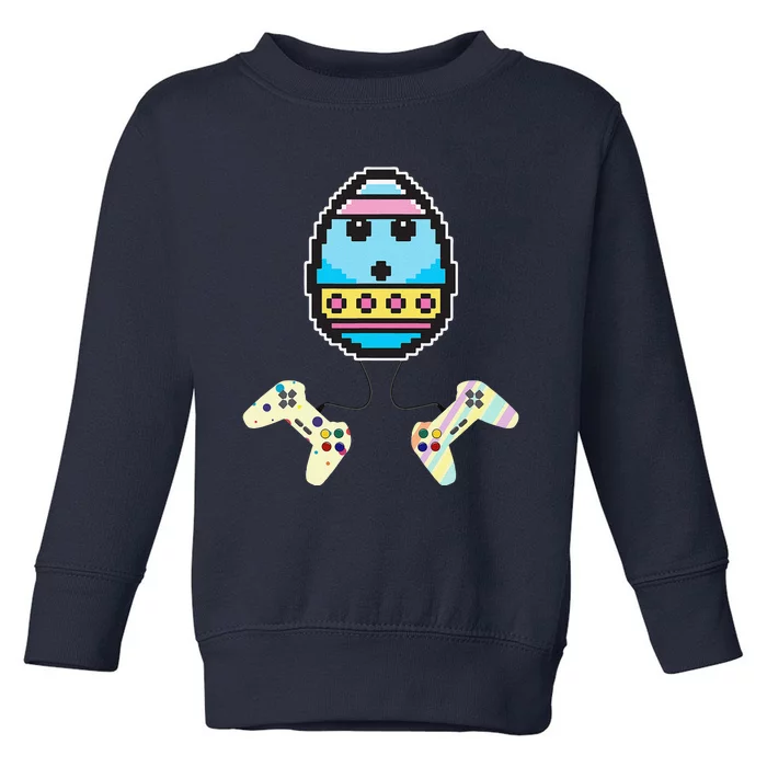 Video Game Egg Controllers Easter Funny Egg Hunting Gifts Toddler Sweatshirt