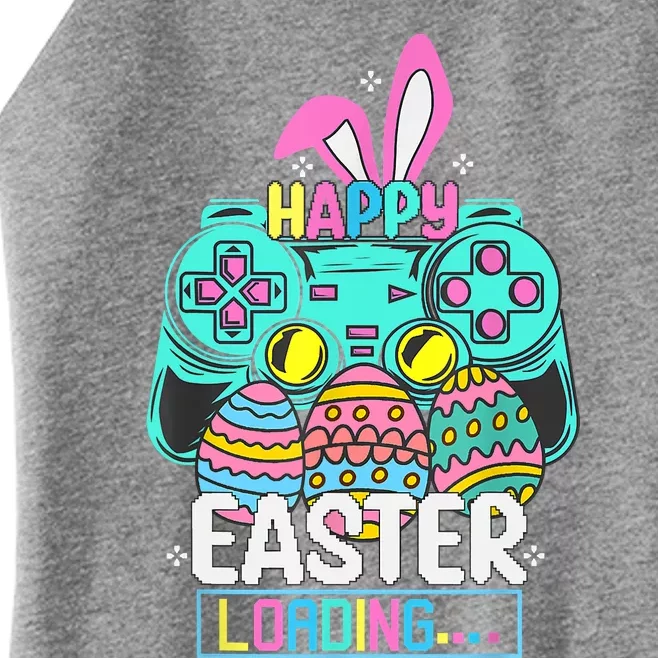 Video Game Easter Bunny Gaming Controller Gamer Women’s Perfect Tri Rocker Tank