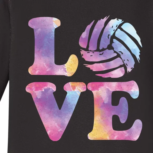 Volleyball Gift For Teen Girls Women Love Volleyball Gift Baby Long Sleeve Bodysuit