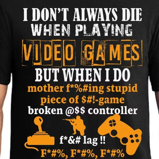 Video Games Funny Gamer For Console Gaming Fans Pajama Set