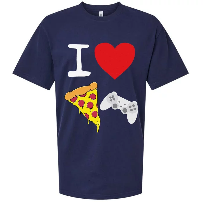 Video Games funny Love Pizza Cheese Slice Sueded Cloud Jersey T-Shirt