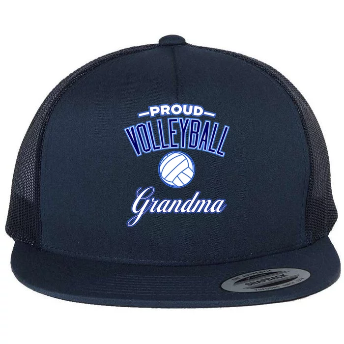 Volleyball Grandma For Wo Flat Bill Trucker Hat