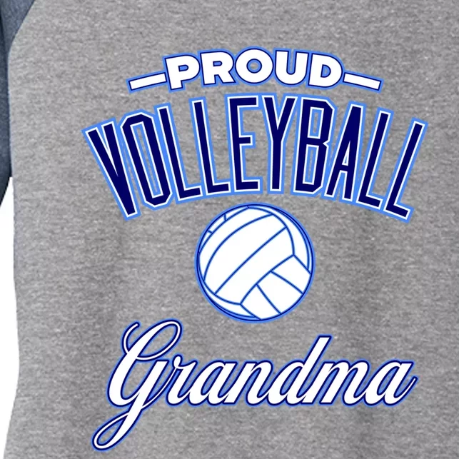 Volleyball Grandma For Wo Women's Tri-Blend 3/4-Sleeve Raglan Shirt