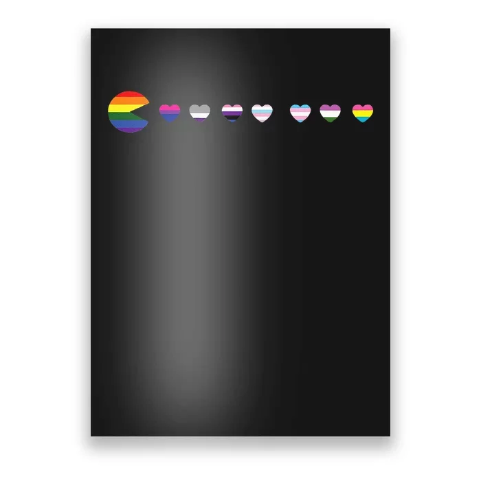 Video Game Funny Gaming LGBT Q Ally Pride Flag Gamer Poster