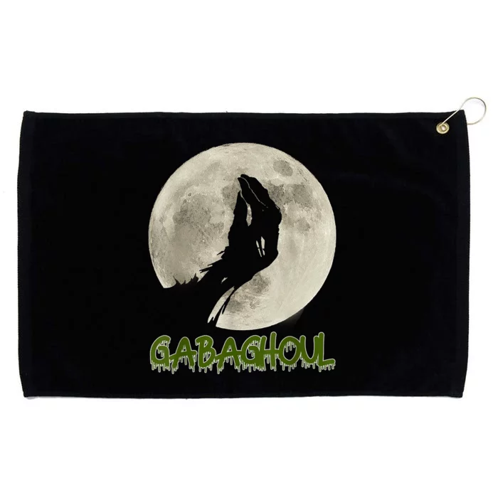 Vintage Gabaghoul Funny Hand Moon Halloween Grommeted Golf Towel