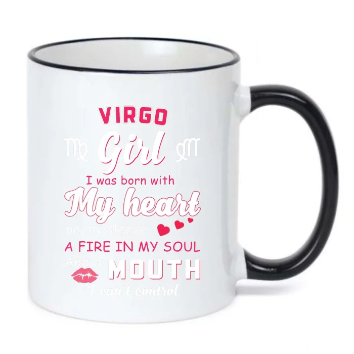 Virgo Girl Funny Quote With Zodiac Sign Birthday Gift Black Color Changing Mug