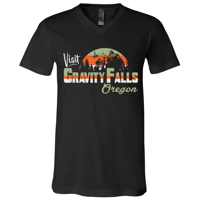 Visit Gravity Falls Home Of The Mystery Shack V-Neck T-Shirt