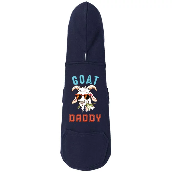 Vintage Goat Funny Daddy Cute Goat Sunglasses Farmer Family Doggie 3-End Fleece Hoodie