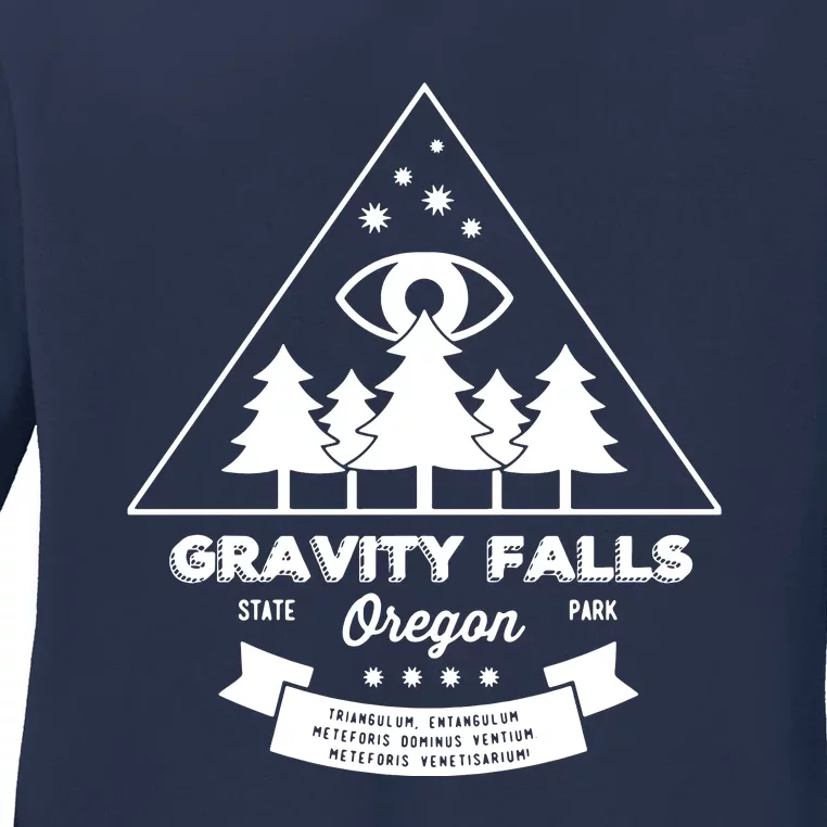 Visit Gravity Falls Ladies Long Sleeve Shirt