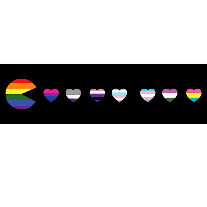 Video Game Funny Gaming LGBT Q Ally Pride Flag Gamer Bumper Sticker